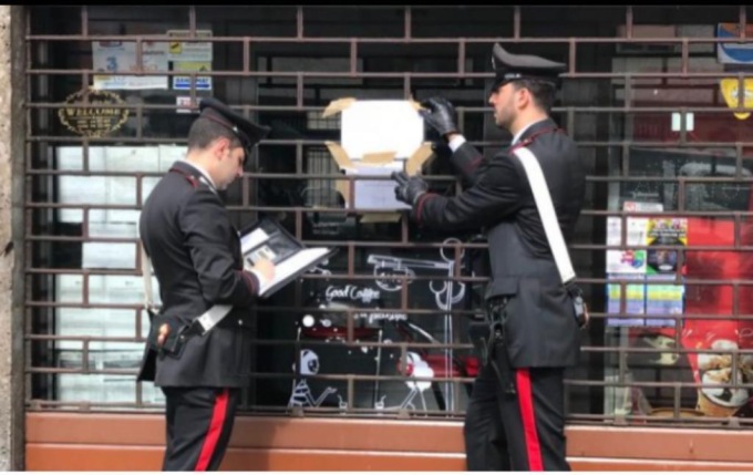 Bar chiuso dai carabinieri per cinque giorni