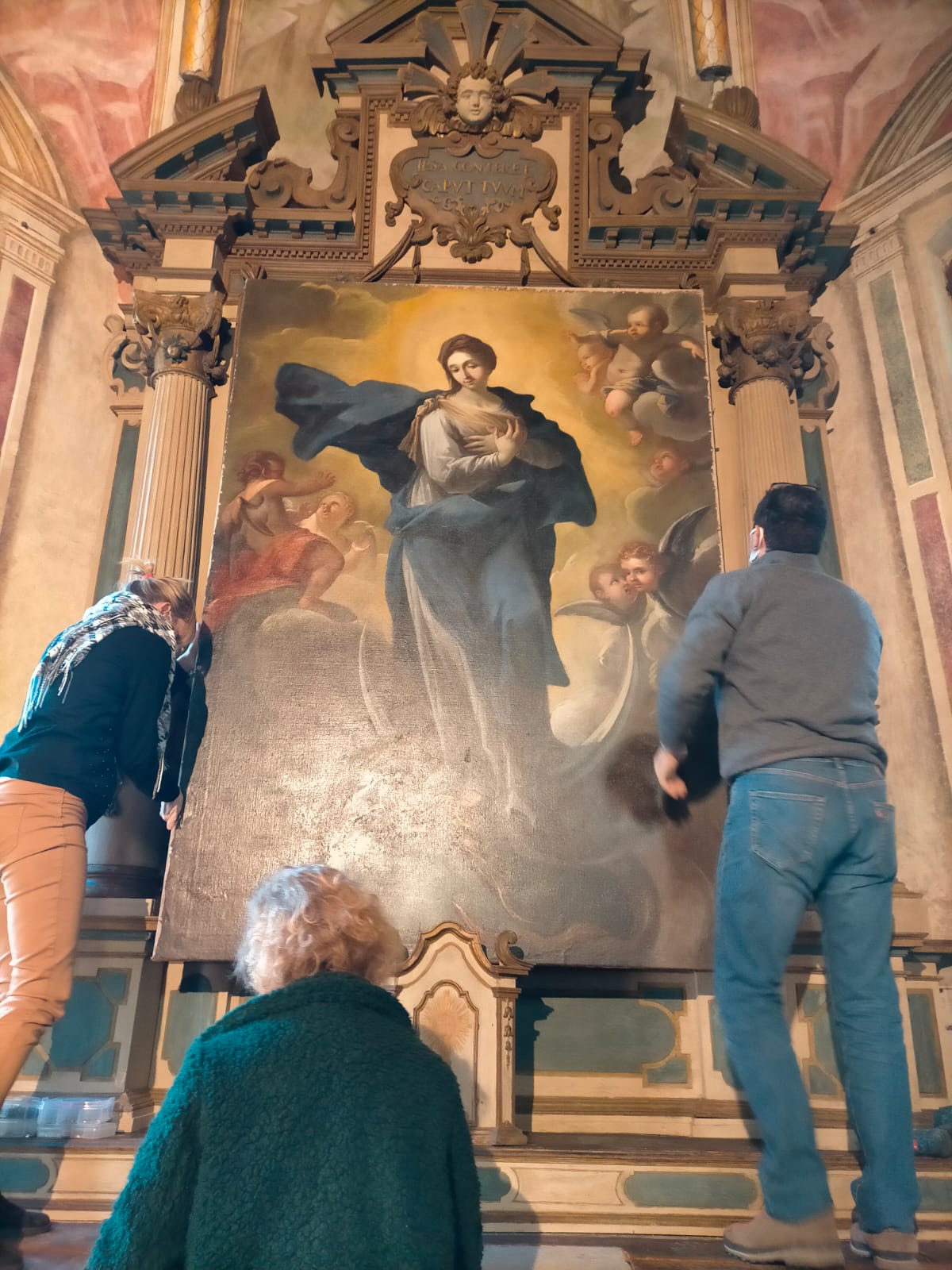 Caravaggio restauro chiesa di San Bernardino