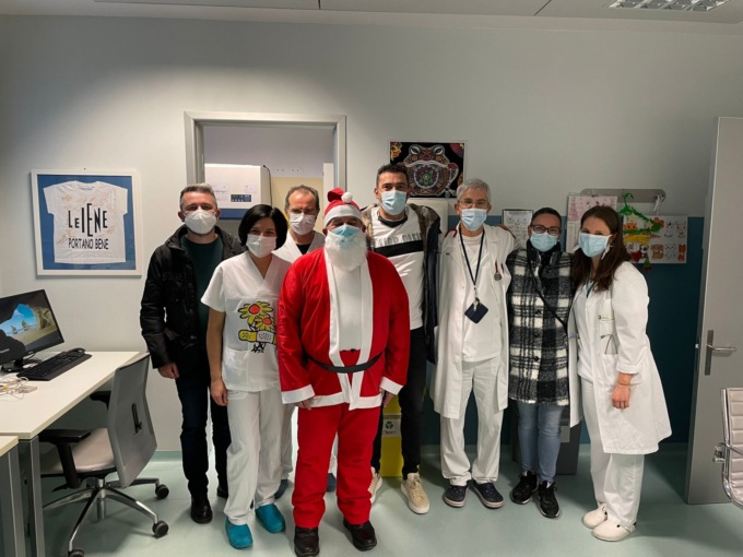 Un dono natalizio ai bambini del reparto di oncoematologia pediatrica del Papa Giovanni XXIII