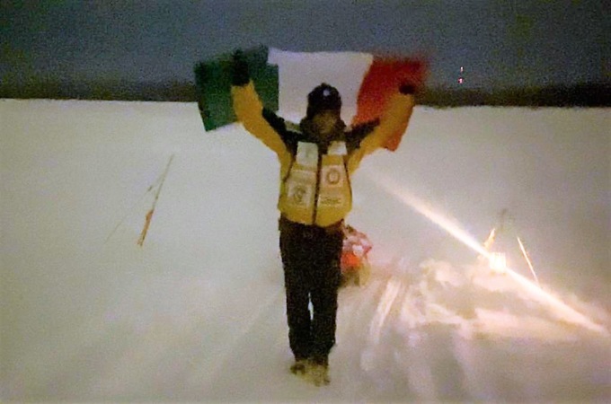 L’impresa di Paolo Bosco, 300 chilometri a piedi nel Circolo Polare Artico