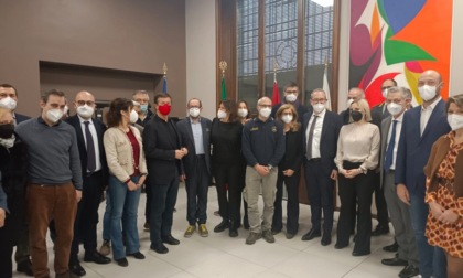 Curcio a Bergamo per rendere omaggio alla Protezione civile