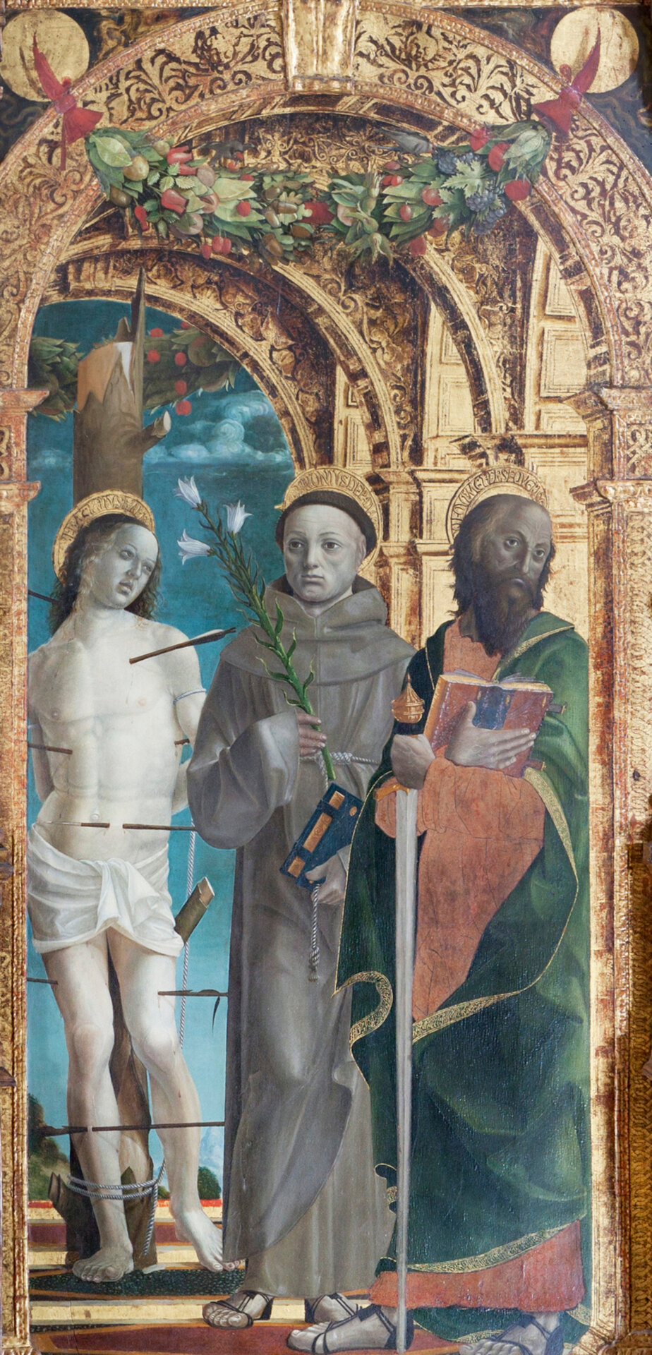 San Sebastiano, Sant’Antonio da Padova e San Paolo