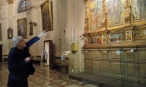 Blitz di Vittorio Sgarbi a Treviglio per visitare il Polittico: "Un capolavoro, sembra Mantegna"  -  VIDEO
