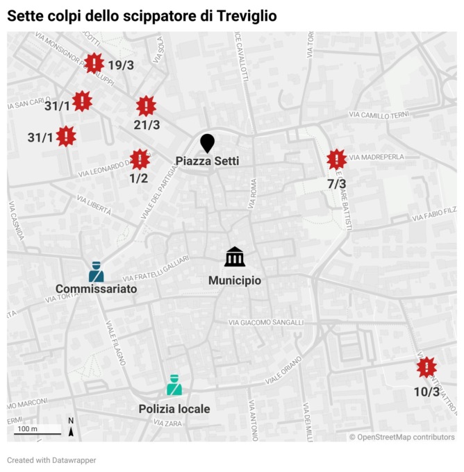 Ennesimo scippo a Treviglio: colta sul fatto una coppia di fidanzati