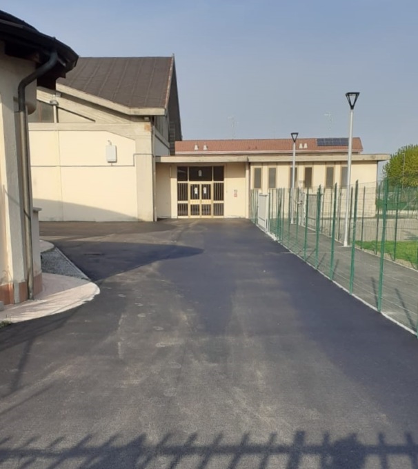 Terminati i lavori sulla pavimentazione del centro civico di Vailate