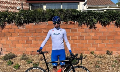Nicolas Milesi della Ciclistica Trevigliese, primo degli Italiani alla «Parigi-Roubaix» Juniores