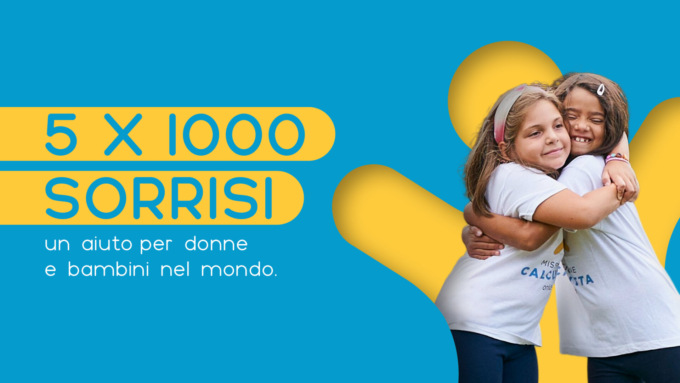 5×1000 sorrisi: un aiuto per donne e bambini