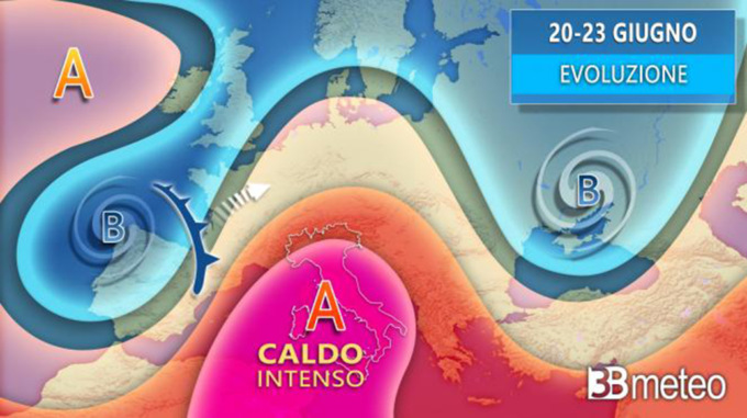 Allerta meteo, nuova settimana di caldo intenso con picchi di 40°