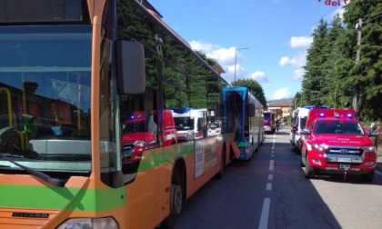 Tamponamento tra autobus a Stezzano, 16 passeggeri coinvolti