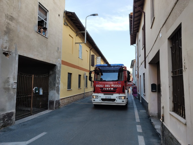Incendio in centro, forse un cortocircuito