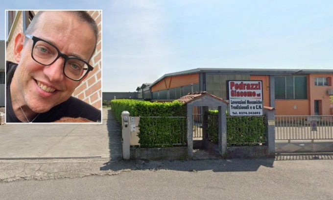 Schiacciato da un macchinario, muore sul lavoro imprenditore di 49 anni