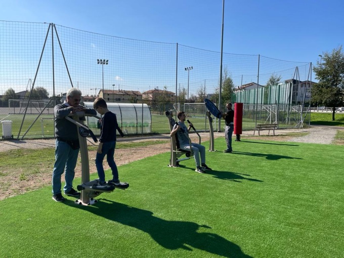 Una nuova area fitness all’aperto in via Bergamo