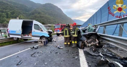 Frontale auto-furgone, muore 28enne sulla provinciale della Val Seriana