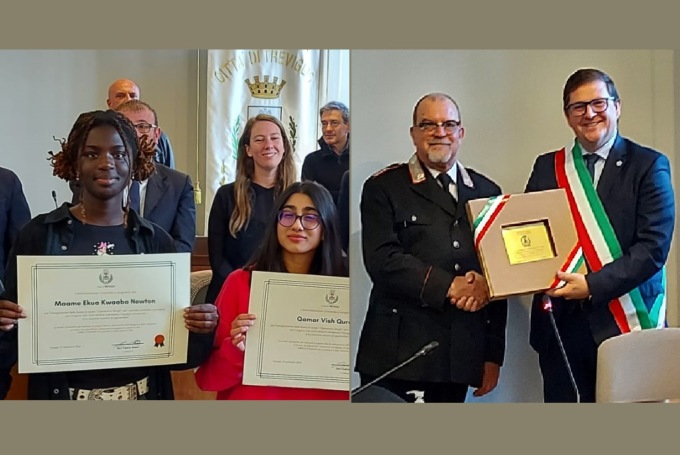 Il Consiglio premia gli studenti e saluta il comandante Carrozza