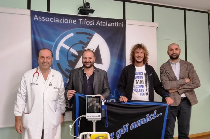 Grazie ai tifosi atalantini un monitor in dono alla Pediatria