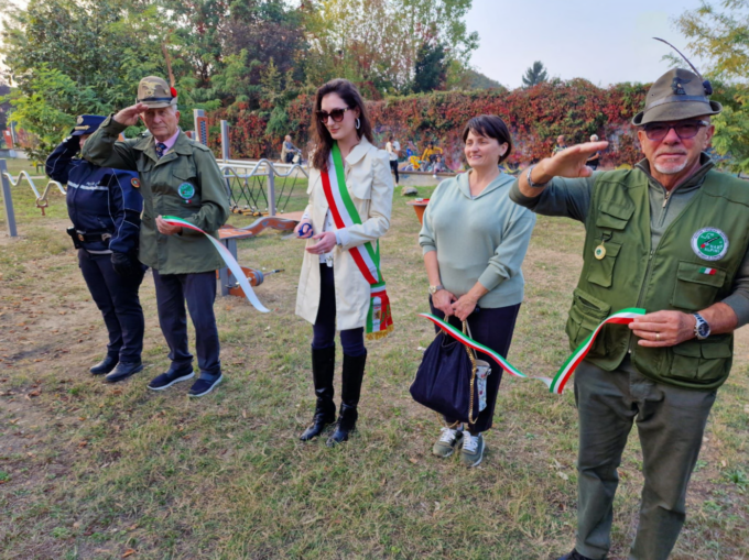 Il parco di Nosadello intitolato agli Alpini