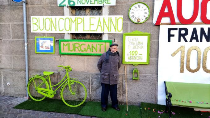 Francesco il decano di Mozzanica ha compiuto 100 anni