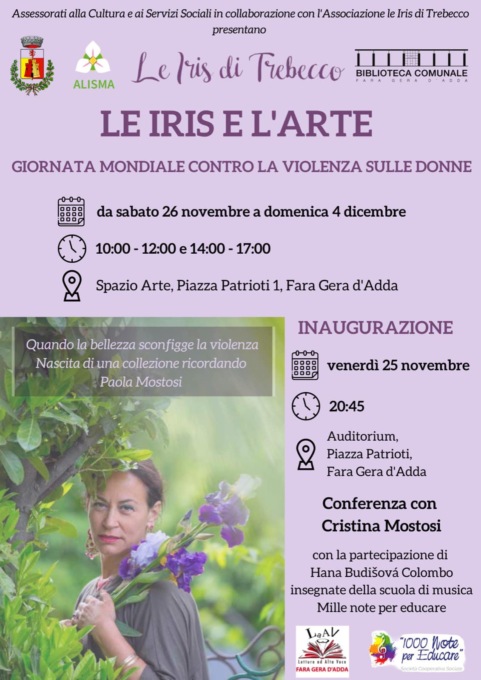 “Una Iris per non dimenticare”: per il 25 novembre Fara Gera d’Adda ha aderito a ben tre progetti