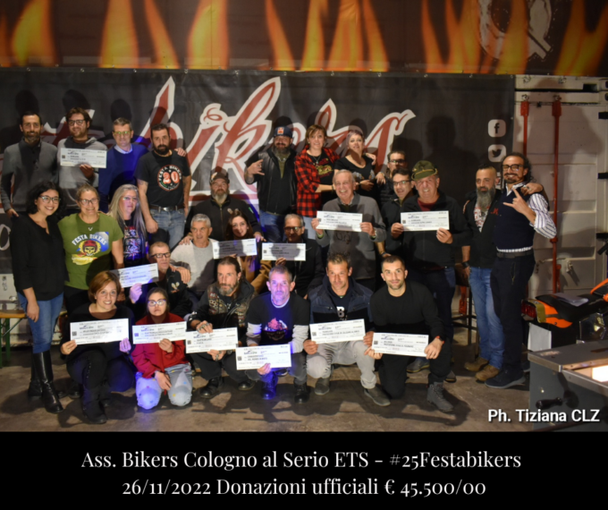 Festabikers, donati alle associazioni oltre 45mila euro
