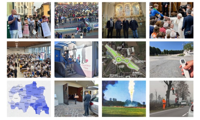 Un anno di notizie dalla Bassa bergamasca in dodici immagini (e tanti auguri)