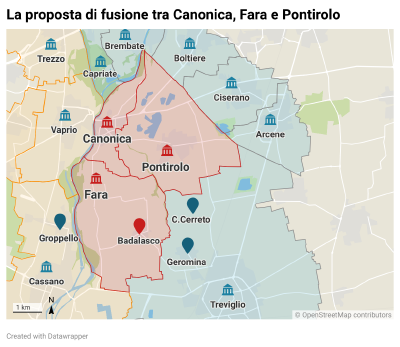 Fara-Canonica-Pontirolo: nel nostro sondaggio su una possibile fusione vincono i sì