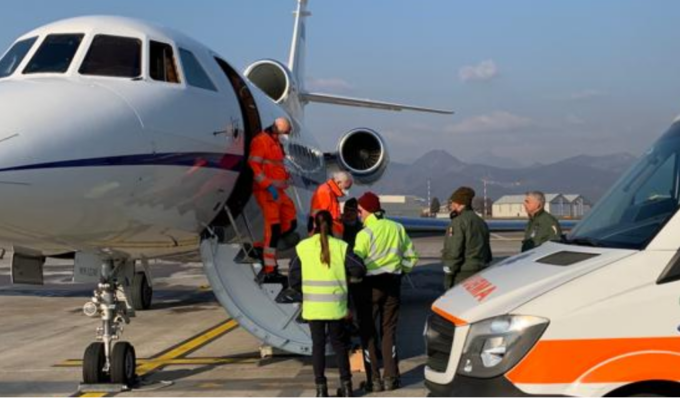 Dalla Sicilia a Bergamo sul jet dell’Aeronautica per salvare un bambino di 7 anni