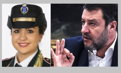 Gli applausi di Salvini per la comandante della Locale di Ciserano