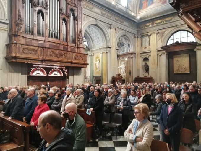 Vittime del Covid, al Santuario di Caravaggio la messa della Asst Bg Ovest