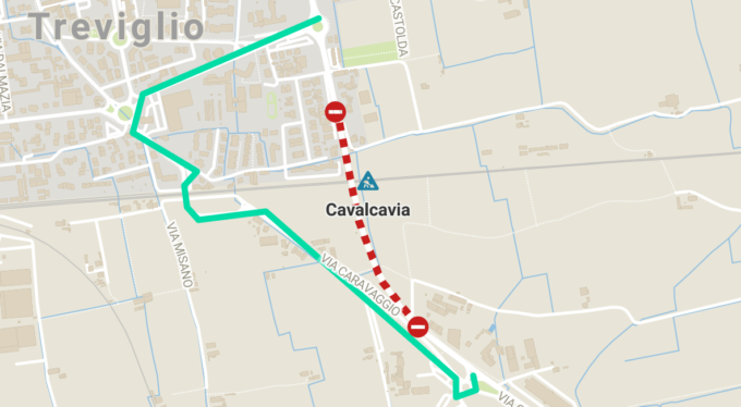 Chiude per una notte il cavalcavia ferroviario tra Treviglio e Caravaggio, occhio alla deviazione