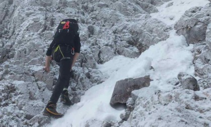 Bloccati sulla Presolana, due alpinisti sono stati salvati con l'elicottero