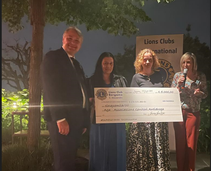 Il Lions Club Bergamo Sant’Alessandro sostiene l’Aga nella cura delle dipendenze comportamentali