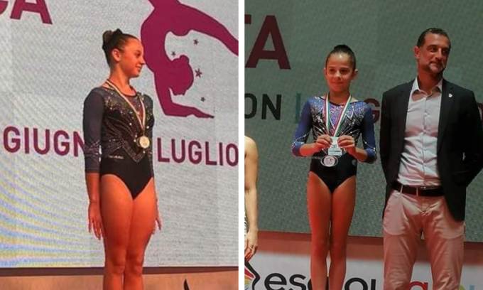 Le “sorelle tricolore” della ginnastica artistica sul podio di Rimini