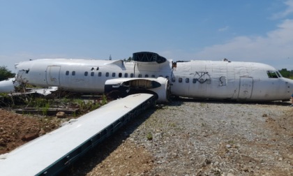 Disastro aereo (per finta) nella Geradadda: ecco le immagini della simulazione