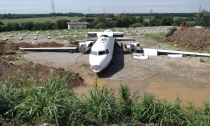 Un disastro aereo nell'ex discarica Logica, ma è solo un'esercitazione