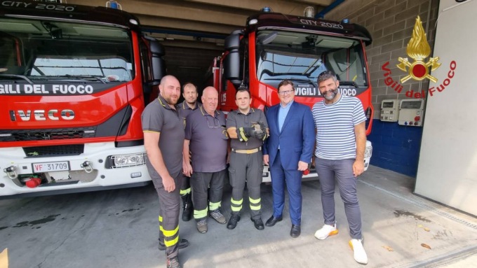 La civetta rara salvata dai Vigili del fuoco dopo la bufera