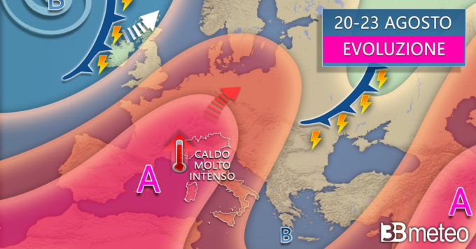 Anticiclone africano sul Nord Italia, temperature con picchi di 38/40 gradi
