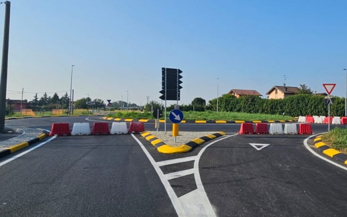 Treviglio, lunedì apre al traffico la nuova rotatoria