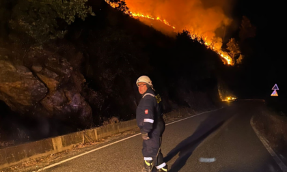 In prima linea in Calabria per combattere il fuoco