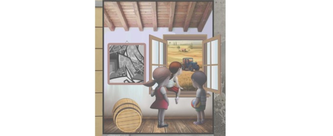 Un murales di Wiz Art in centro a Vidalengo