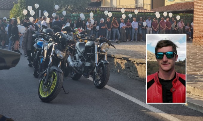L’ultimo saluto a Rudy, morto in moto a 31 anni