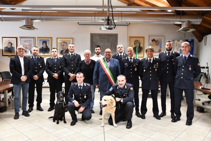 “Territori della Francesca sicuri”, a Spirano encomio solenne per 16 agenti della Polizia locale