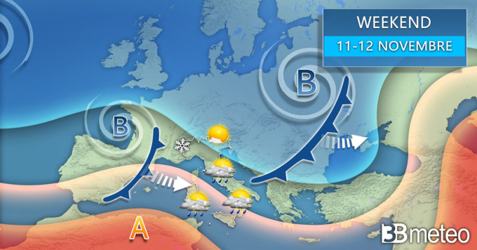 Ancora maltempo fino al weekend poi al Nord sole e schiarite