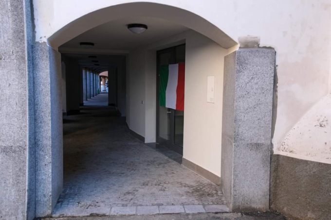 Inaugurazione portici via Cavour