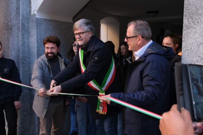 Inaugurazione portici via Cavour