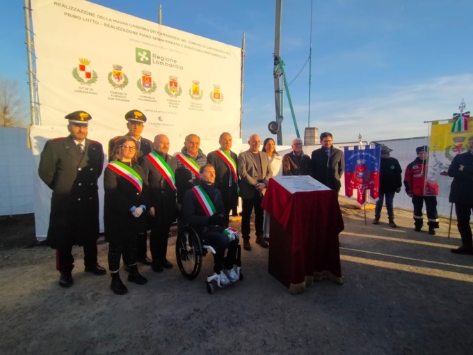 Posata la prima pietra per la nuova caserma dei carabinieri