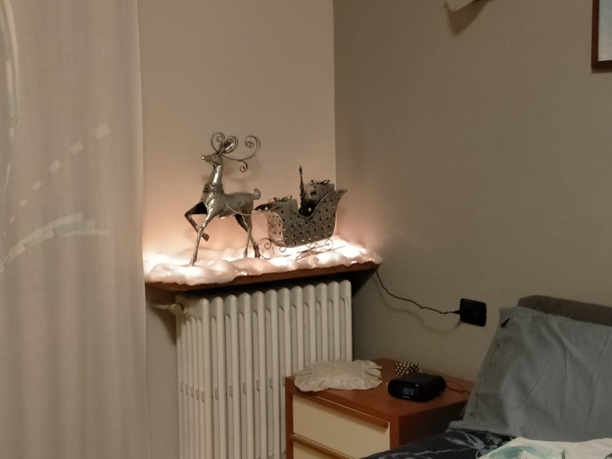 Una casa trasformata in un villaggio di Natale