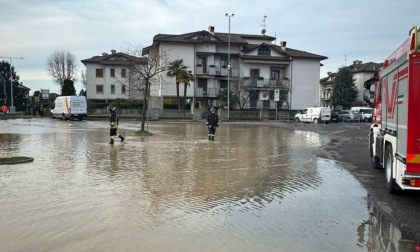 Si allaga il piazzale, pesanti danni a Caravaggio