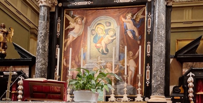 Presentato il restauro dell’affresco della Madonna col Bambino