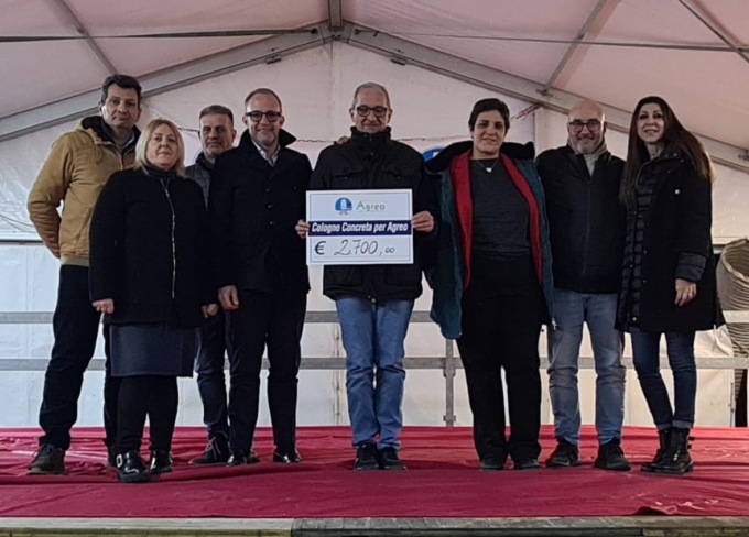 Un regalo di Natale ai ragazzi di “Agreo” da “Cologno Concreta”