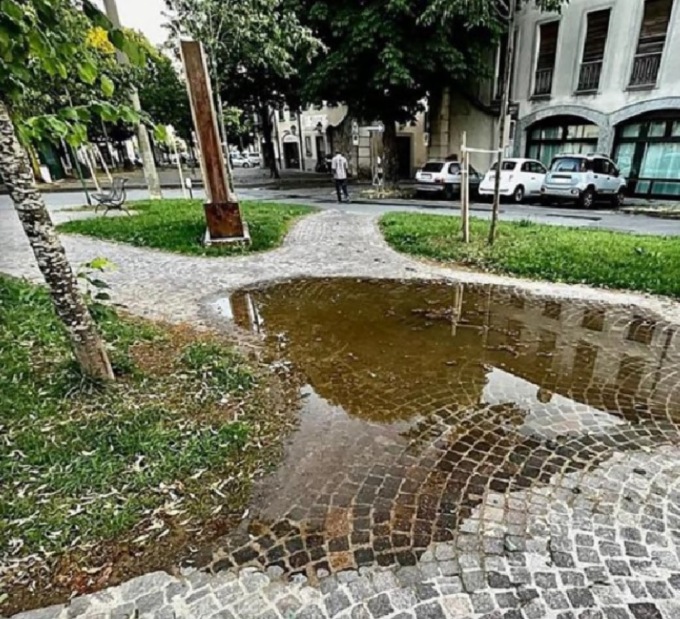 “Dopo la riqualificazione il parco continua ad allagarsi”